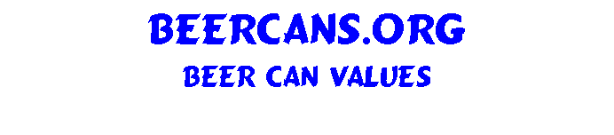 U.S. 
Beer Can Values